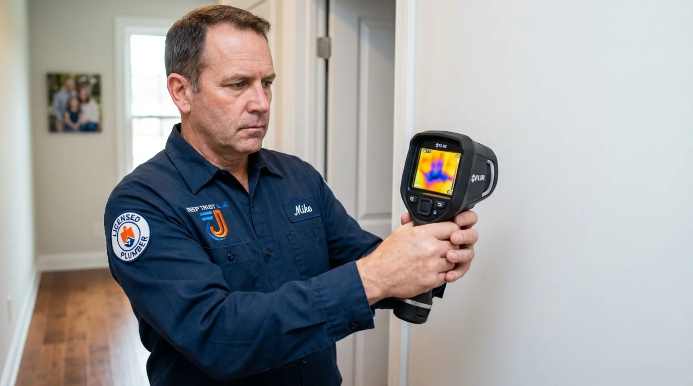 Thermal imaging leak detection by Johns Plumbing LLC in San Bruno